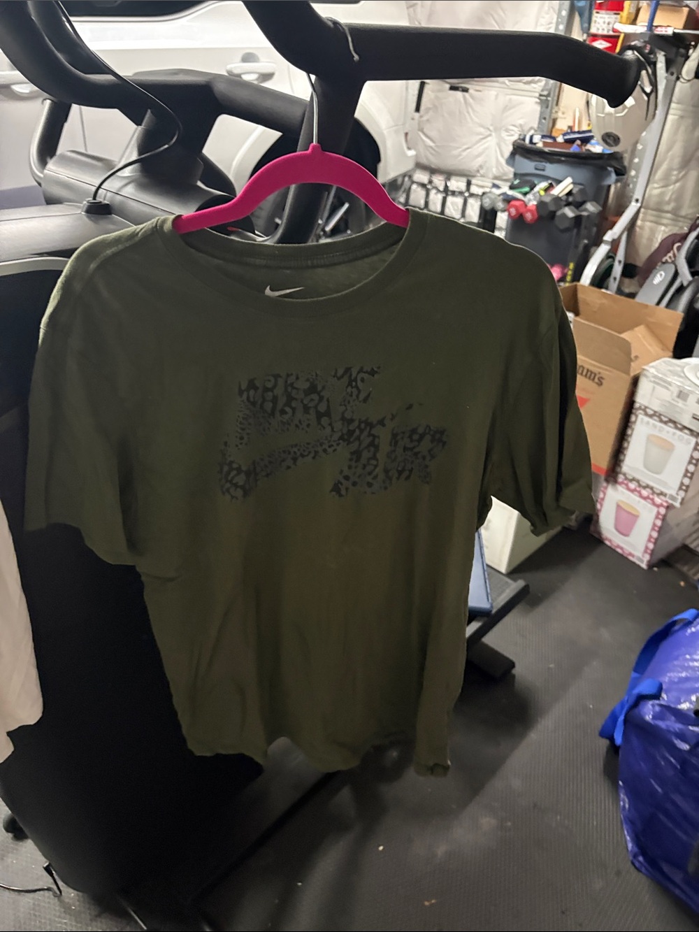 Nike Olive Green Short-Sleeve Graphic Training Tee